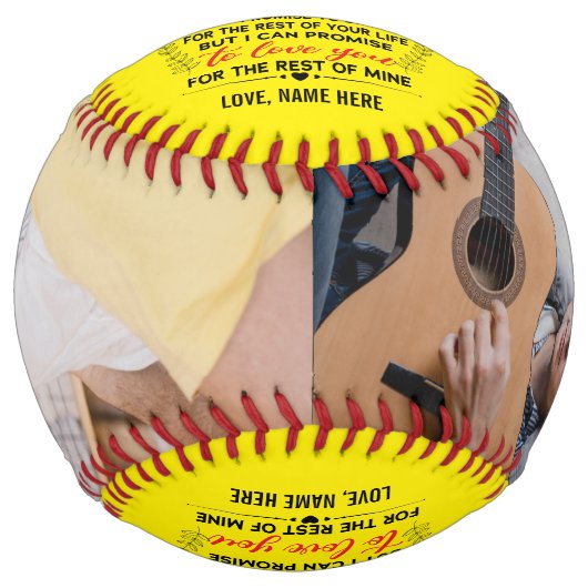 愛の引用文私の孫娘にカスタム2写真 ソフトボール (正面)