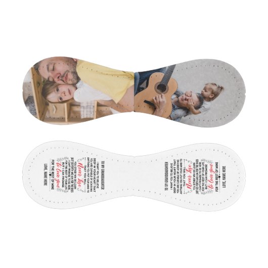 愛の引用文私の孫娘にカスタム2写真 野球ボール (パネル)