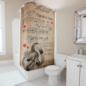 愛の引用文 |おもしろい引用文 シャワーカーテン (インサイチュ)