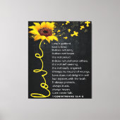 愛の引用文 |かわいいデコール キャンバスプリント (正面)