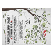 愛の引用文 |プレゼント テーブルクロス (正面(横))