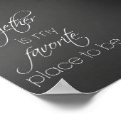 愛の引用文：一緒に私のお気に入りの場所 ポスター (角)