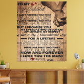 愛の引用文 |夫最高のへの贈り物 キャンバスプリント (インサイチュ (リビング))
