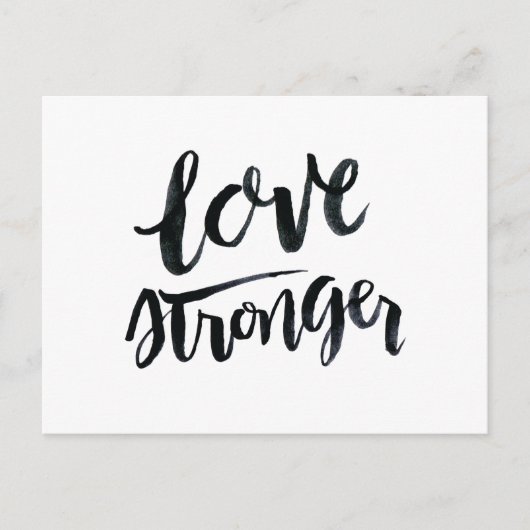 愛の引用文:強い愛 ポストカード (正面)