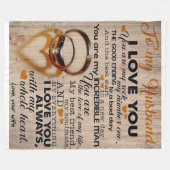 愛の引用文 |彼氏のかわいいプレゼント フリースブランケット (正面(横))