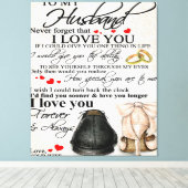愛の引用文 |素敵な家族の装飾ギフト キャンバスプリント (インサイチュ (ウッドフロア))