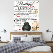 愛の引用文 |素敵な家族の装飾ギフト キャンバスプリント (インサイチュ (寝室))