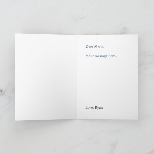 愛の引用文：言葉が意味を成さなかった カード (内部)