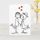 ***愛の強いカップル*** 結婚記念日 カード (黄色い花)