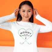 愛の形ゴルフベビーシャワーママ Tシャツ