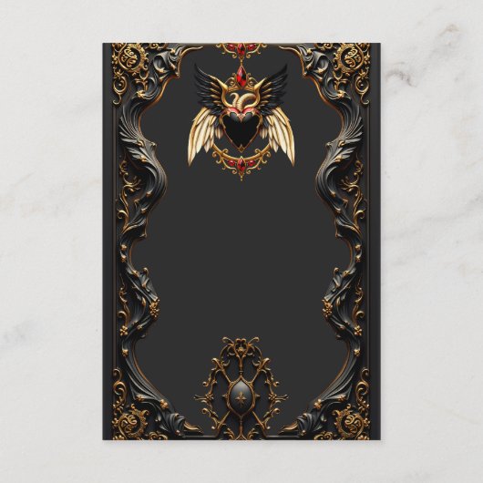 愛の影の中のゴシックのロマンス。 エンクロージャーカード (裏面)