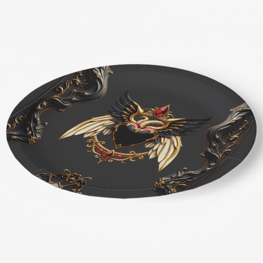 愛の影の中のゴシックのロマンス。 ペーパープレート (アングル)