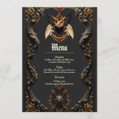 愛の影の中のゴシックのロマンス。 メニュー (正面)