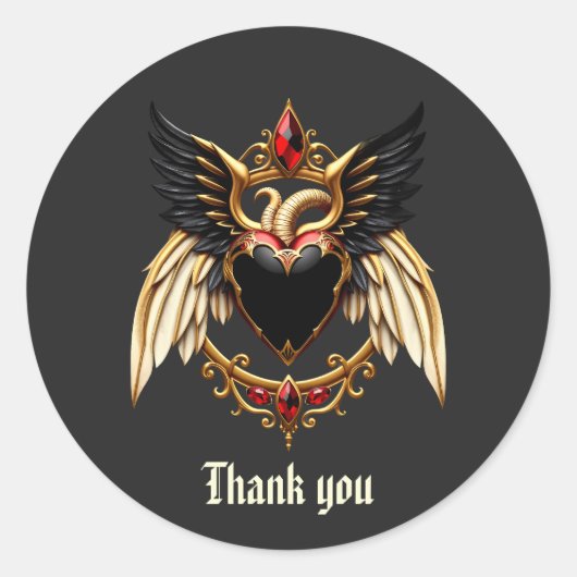 愛の影の中のゴシックのロマンス。 ラウンドシール (正面)