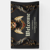 愛の影の中のゴシックのロマンス。 横断幕 (縦)