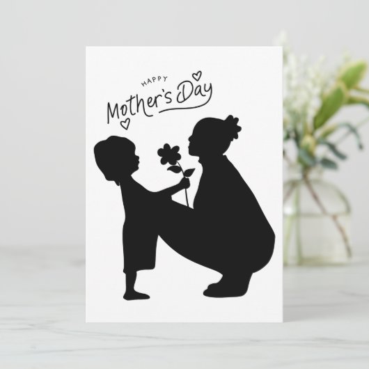 「愛の影 - 心からの母の日の芸術」 シーズンカード (スタンド正面)