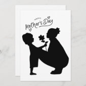 「愛の影 - 心からの母の日アート」 シーズンカード (正面/裏面)