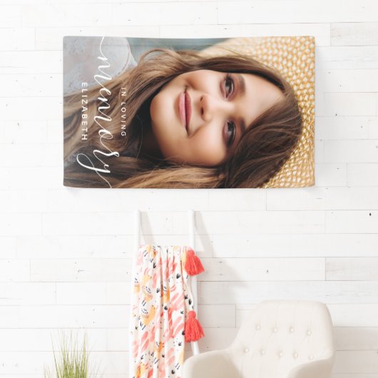 愛の思い出の記念モダン写真エレガントで 横断幕 (インサイチュ)