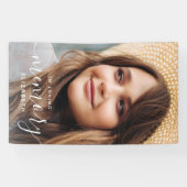 愛の思い出の記念モダン写真エレガントで 横断幕 (横)