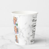 愛の思い出の記念悔やみや弔慰3写真葬 紙コップ (右)