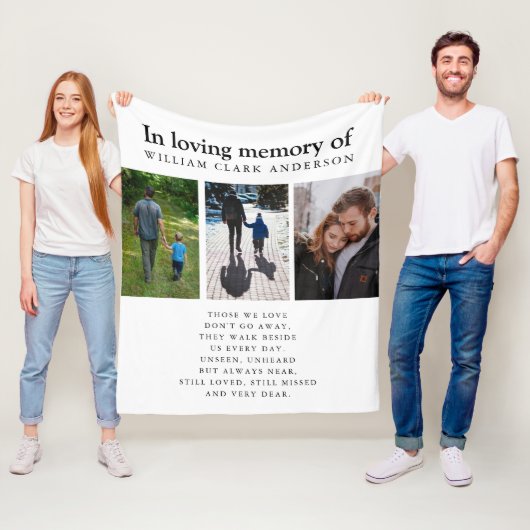 愛の思い出の3人の写真集 フリースブランケット (インサイチュ)