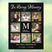 愛の思い出写パーソナライズされた真コラージュ記念碑 ウィンドウサイン (シート3)