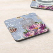 愛の思ビクトリアンい夢バタフライバードケージ コースター (左側)