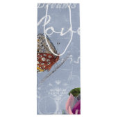 愛の思ビクトリアンい夢バタフライバードケージ ワインギフトバッグ (裏面)