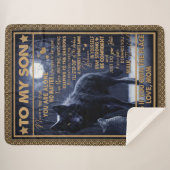 愛の息子|あなたは一人ではな感じい息子への手紙 シェルパブランケット (正面(横))