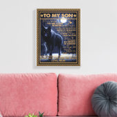 愛の息子|私の息子への手紙はあなたは感じ一人でない キャンバスプリント (インサイチュ (リビング))