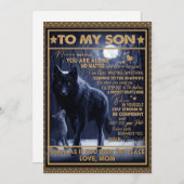 愛の息子|私の息子への手紙はあなたは感じ一人でない シーズンカード (正面/裏面)