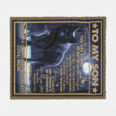 愛の息子|私の息子への手紙はあなたは感じ一人でない フリースブランケット (正面(横))