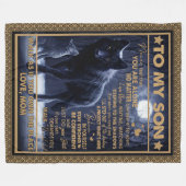 愛の息子|私の息子への手紙はあなたは感じ一人でない フリースブランケット (正面(横))