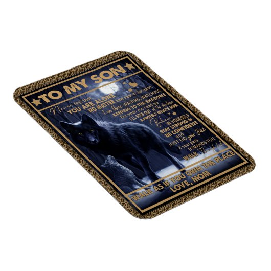 愛の息子|私の息子への手紙はあなたは感じ一人でない マグネット (右側)