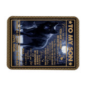 愛の息子|私の息子への手紙はあなたは感じ一人でない マグネット (横)