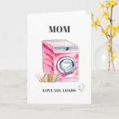 愛の情け |おもしろいランドリー母の日カード カード (黄色い花)