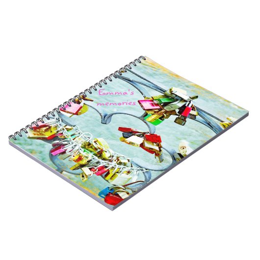 愛の情け！永遠の愛のための愛のロック ノートブック (左側)