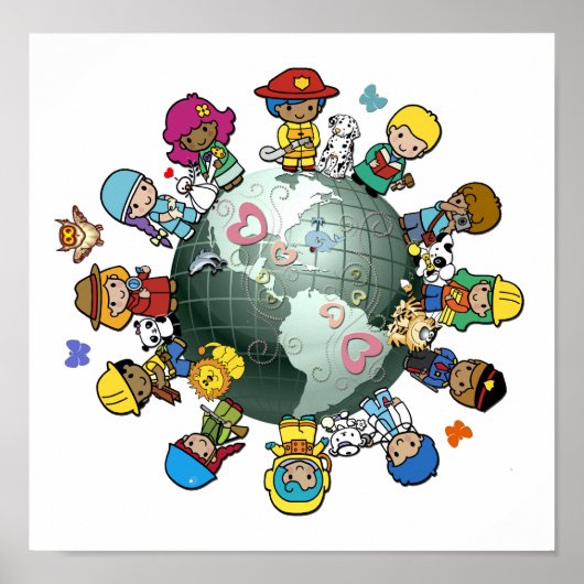 愛の惑星の地球:平和のために団結 ポスター (正面)