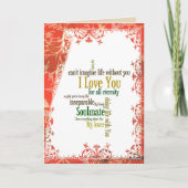 愛の想像言葉なしには生きられない カード (正面)