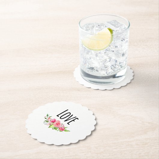 *~*愛の意思コースター柄本フラワーブーケ ペーパーコースター (インサイチュ)