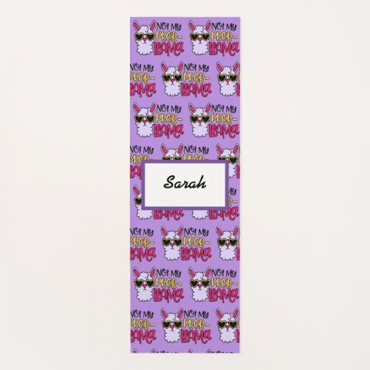 愛の愛ではなく私のプロブラマパープル ヨガマット (正面)