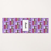 愛の愛ではなく私のプロブラマパープル ヨガマット (正面(横))