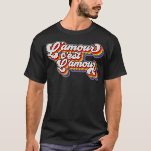 愛の愛は愛の愛でゲイプフランスのリ Tシャツ