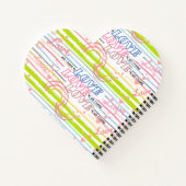 愛の愛をテーマにしたハートジャーナ ノートブック (裏面)