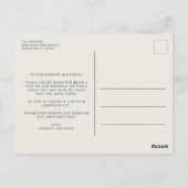 愛の感謝のアーチフォト結婚の感謝の気持ち ポストカード (裏面)