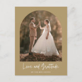 愛の感謝のアーチフォト結婚の感謝の気持ち ポストカード (正面)