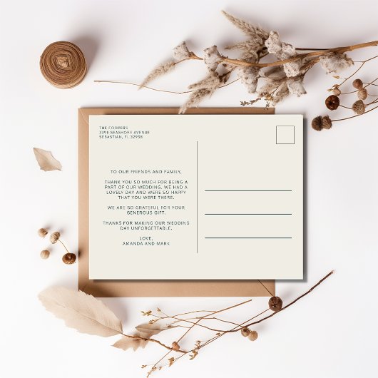 愛の感謝のアーチフォト結婚の感謝の気持ち ポストカード