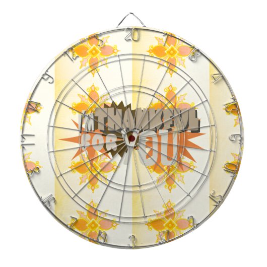 愛の慈悲と感謝であなたに感謝 ダーツボード (正面)