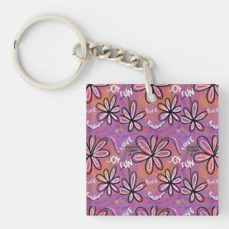 愛の慈悲、喜び、人類の平和 キーホルダー