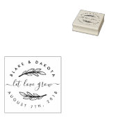 愛の成長素朴の日を自分で結婚作成 ラバースタンプ (押印)